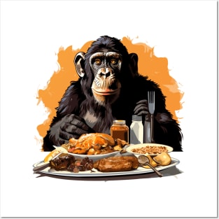 Happy Thanksgiving Monkey Posters and Art